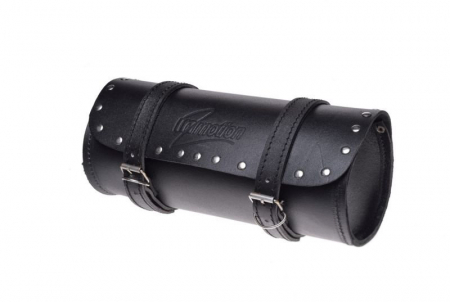 Rucsacuri & Genti - Geanta bagaje piele prindere furca motociclete, 300x120mm