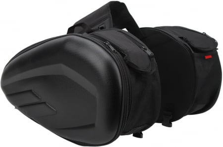 TRANSPORT & DEPOZITARE - Genti laterale textil motociclete universale 40x30x19cm, culoare negru