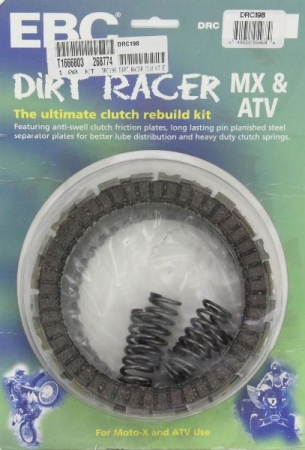 Motor - Kit placute ambreiaj textolit+fier+arcuri Kawasaki KX 125 H 125 1990-1991