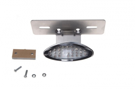 Faruri - Lampa spate moto, Led, prindere sub carena/aripa, culoare cromat