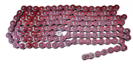 Transmisie - Lant transmisie moto/atv KMC, pas 420h, 138 zale, culoare rosu