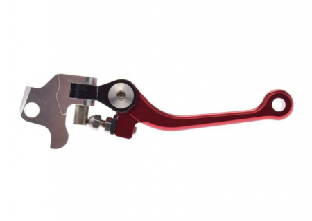 Suspensie Cadru - Maneta frana reglabila cross Yamaha/Kawasaki, culoare rosu