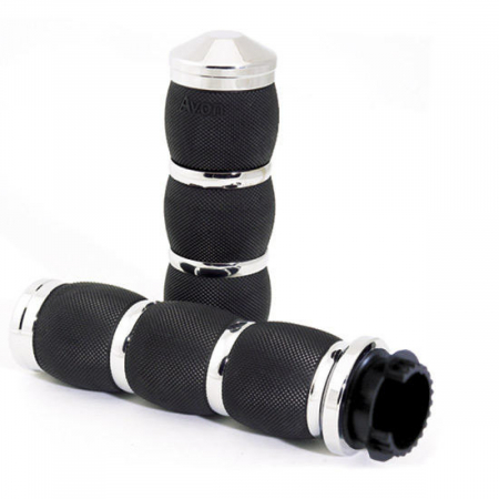 Suspensie Cadru - Mansoane accelratie Avon Air superbike - 22mm diametru; Culoare Crom