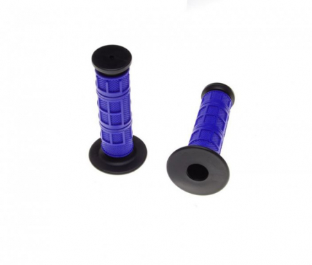 Suspensie Cadru - Mansoane moto WM, lungime 124 mm, culoare albastru/negru