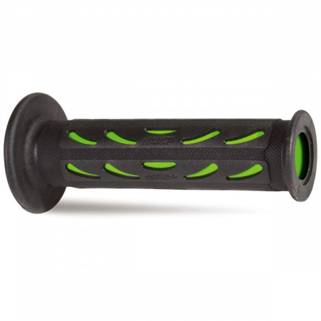 Suspensie Cadru - Mansoane sportbike Progrip - capat deschis; ghidon 22mm; L 125mm Culoare Negru/Verde
