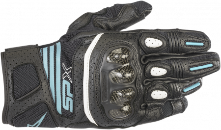 Echipament Strada - Manusi Alpinestars Stella SP X Air Carbon V2 culoare Negru/Turcuaz marime M
