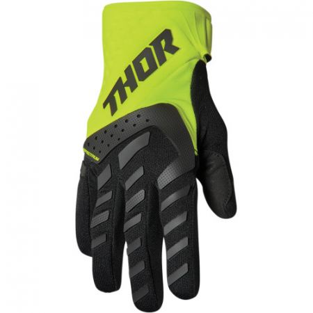 Manusi - Manusi copii atv/cross Thor Spectrum, culoare negru/lime, marime 2XS