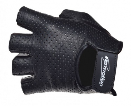 Manusi - Manusi fara degete, din piele gaurita, culoare negru, marime 2XL