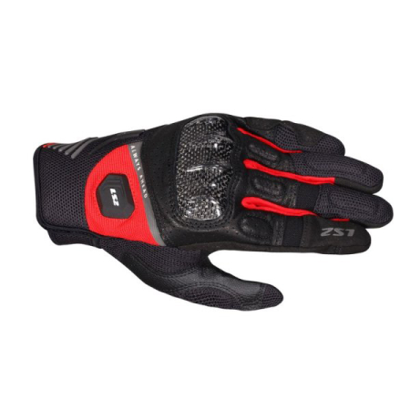 Echipamente Strada - Manusi LS2 Atom Man, culoare negru/rosu, marime S