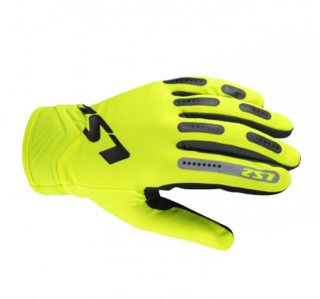 Manusi - Manusi moto, LS2 Bend Man, marime M, culoare galben, lycra, piele intoarsa artificiala si neopren