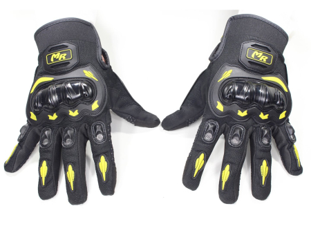 ECHIPAMENTE - Manusi cross enduro MCS-21, latime palma 24cm, marime XL, culoare negru/galben