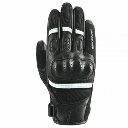 Manusi - Manusi piele Oxford Glove RP-6S, negru/alb, L