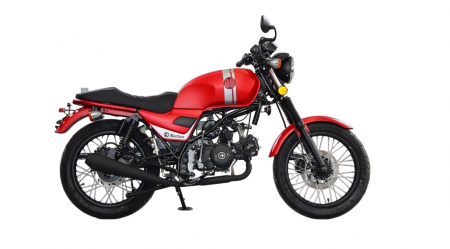Motociclete & ATV - Motocicleta Barton Cafe Racer 50cc, culoare rosu
