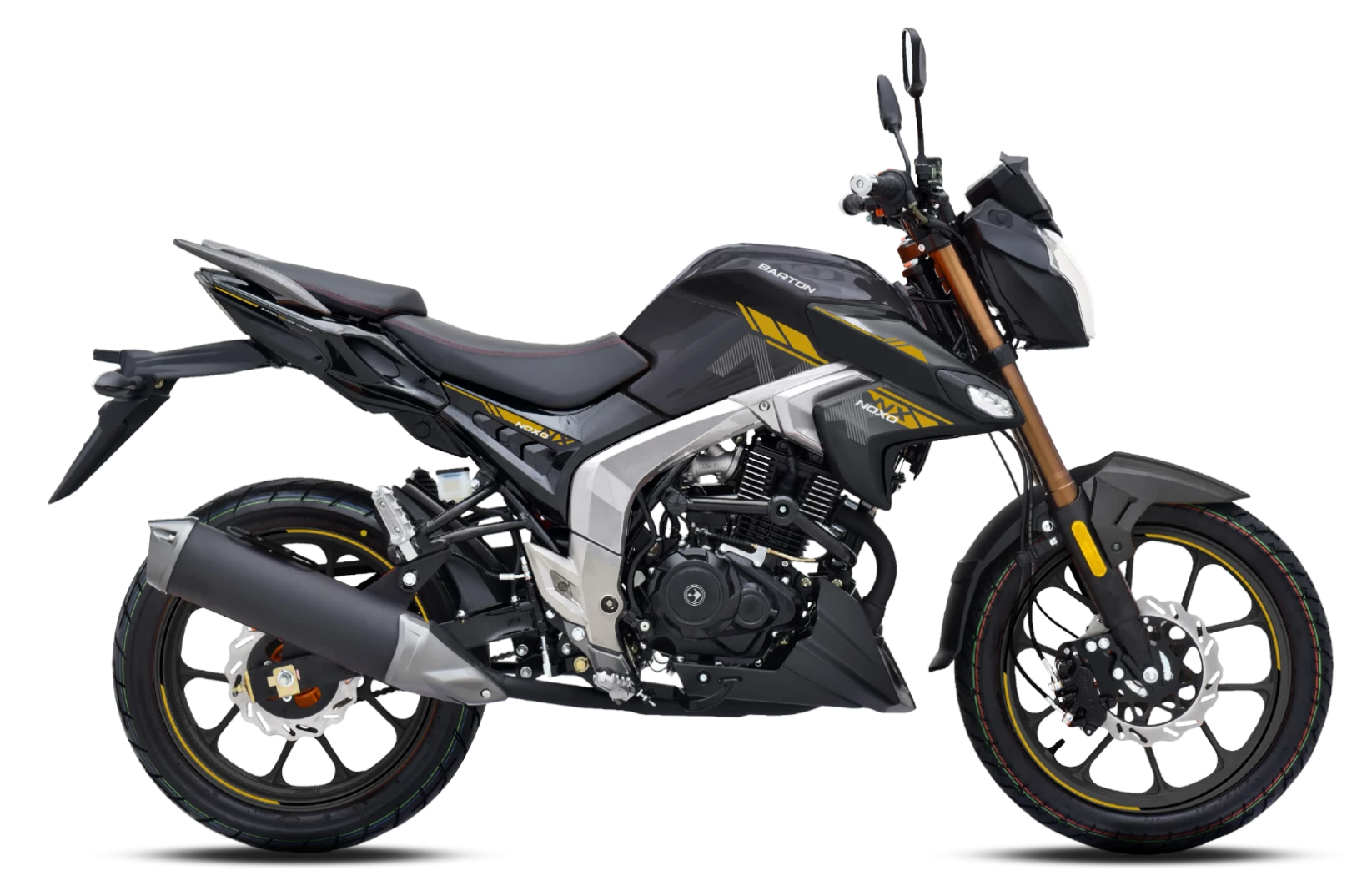 MOTOCICLETE & ATV - Motocicleta Barton Motors Noxo 125cc, negru/galben,racire apa,