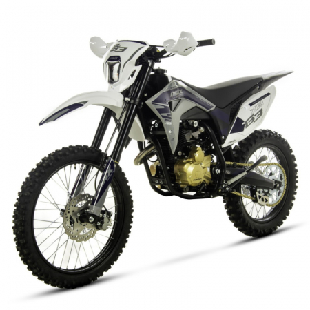 Motociclete & ATV - Motocicleta Cross/Enduro Asix XB83 150cc, roti 21/18, culoare gri/albastru, pornire electromotor