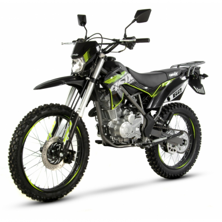 Motociclete & ATV - Motocicleta Cross/Enduro Asix XB72, 150cc, roti 19/16", culoare negru/lime, pornire electric/picior