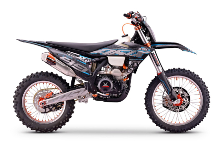 MOTOCICLETE & ATV - Motocicleta Cross/Enduro Asix XT99 450cc, roti 21/18", culoare negru/albastru, pornire electric, racire lichid