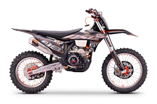 MOTOCICLETE & ATV - Motocicleta Cross/Enduro Asix XT99 450cc, roti 21/18", culoare negru/portocaliu, pornire electric, racire lichid