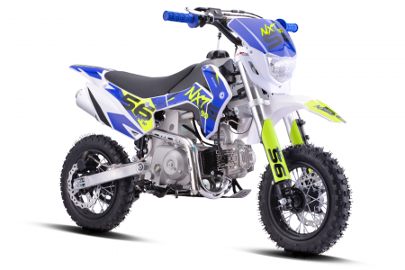 Motociclete & ATV - Motocicleta Enduro Barton NXT, 90cc, 4T, roti 10", culoare albastru/verde