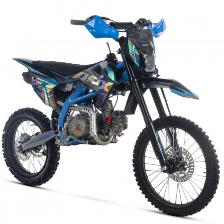 Motociclete & ATV - Motocicleta Enduro/Cross Asix XB67 125cc, 4T, roti 19"/16", 4 viteze, pornire electromotor, negru/albastru