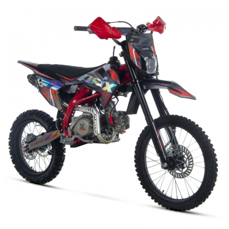 Motociclete & ATV - Motocicleta Enduro/Cross Asix XB67 125cc, 4T, roti 19"/16", 4 viteze, pornire electromotor, culoare negru/rosu