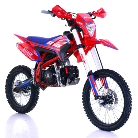 MOTOCICLETE & ATV - Motocicleta Enduro/Cross Asix XB68, 125cc, 4T, roti 19"/16", pornire electromotor, culoare rosu/albastru