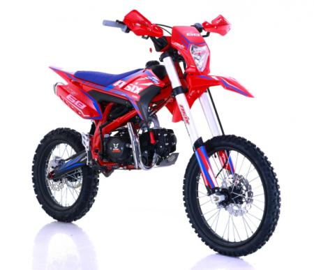 Motociclete & ATV - Motocicleta Enduro/Cross Asix XB68, 140cc, 4T, roti 19"/16", pornire electromotor, culoare rosu/albastru