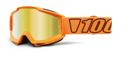 Echipament Cross  & ATV - Ochelari Atv/Cross 100% ACCURI Luminari lentila oglinda galben