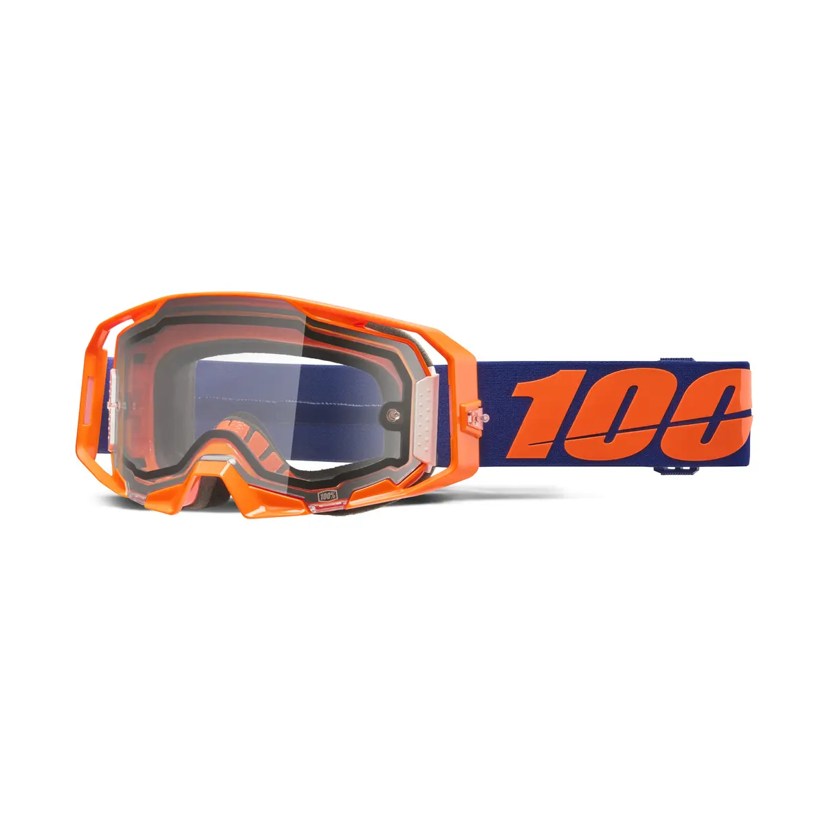 Echipament Cross & ATV - Ochelari atv/cross 100% Armatic Enduro Dual Pane, lentila clara, culoare rama portocaliu neon
