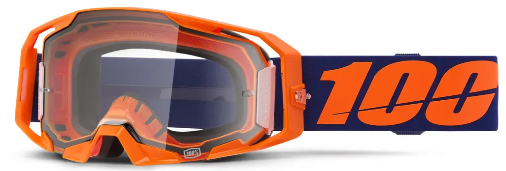 Echipament Cross & ATV - Ochelari atv/cross 100% Armatic, lentila clara, culoare rama portocaliu neon