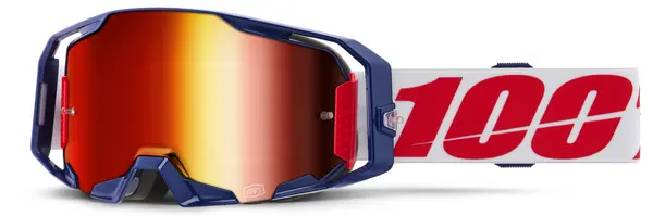 Echipament Cross & ATV - Ochelari atv/cross 100% Armatic Mach Z, lentila oglinda rosie