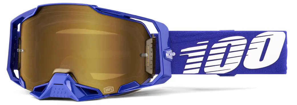Echipament Cross & ATV - Ochelari atv/cross 100% Armega Klein, lentila oglinda aurie