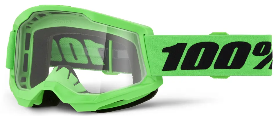 Echipament Cross & ATV - Ochelari atv/cross 100% Strata 2 Neon Green, lentila clara