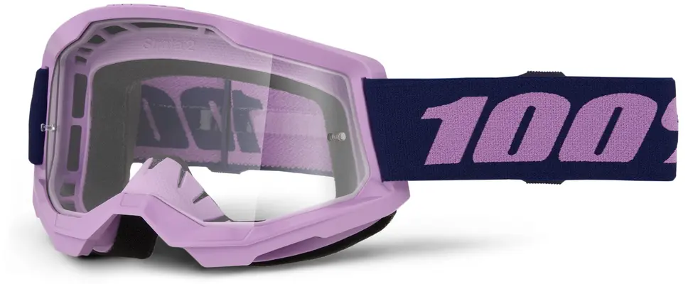 Echipament Cross & ATV - Ochelari atv/cross 100% Strata 2 Purple, lentila clara