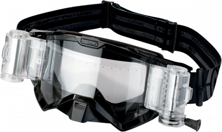 ECHIPAMENTE - Ochelari atv/cross Moose Racing XCR cu sistem complet Roll-Off, culoare negru