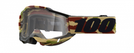 Ochelari - Ochelari cross/atv 100% Accuri 2 Mission, lentila clara, culoare rama army