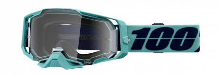 Ochelari - Ochelari cross/atv 100% Armega Esterel, lentila transparenta, culoare rama verde menta