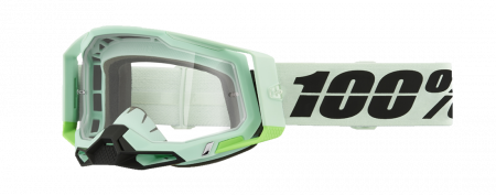 Ochelari - Ochelari cross/atv 100% Racecraft 2 Palomar, lentila transparenta, culoare rama verde menta