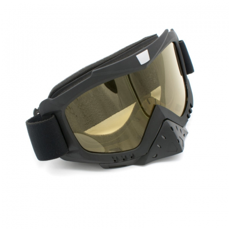 ECHIPAMENTE - Ochelari cross/atv/enduro, XTR, lentila oglinda, culoare rama negru mat