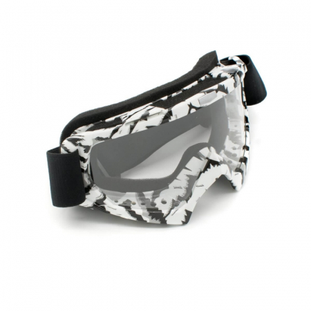 ECHIPAMENTE - Ochelari cross/atv/enduro, XTR, lentila transparenta, culoare rama negru/alb