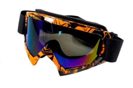 Echipament Cross & ATV - Ochelari cross/enduro/atv,rama portocaliu/negru,stgicla fumurie WB P-22