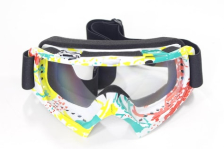 Echipament Cross & ATV - Ochelari cross/enduro/atv WB P-08,rama multicolor,sticla transparenta