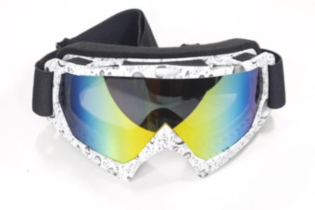 Echipament Cross & ATV - Ochelari cross/enduro/atv WB P-19,rama alba ,sticla oglinda