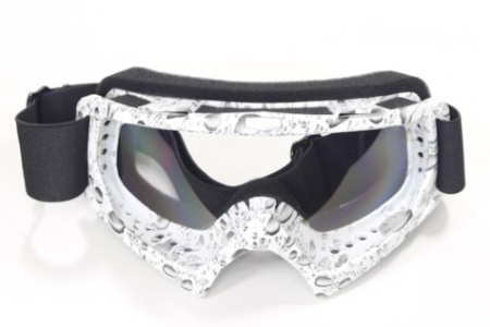 Echipament Cross & ATV - Ochelari cross/enduro/atv WB P-20,rama alba sticla transparenta