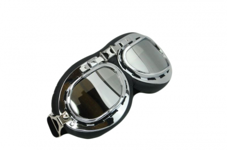 ECHIPAMENTE - Ochelari motociclist rama cromata, model T01