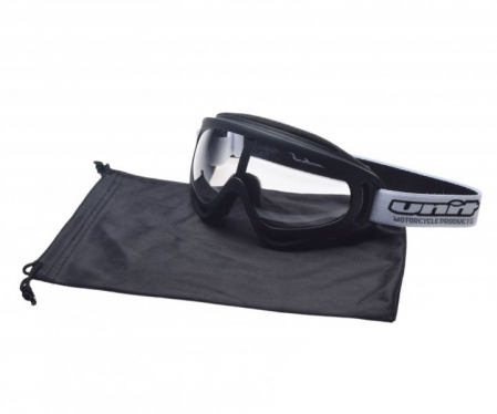 ECHIPAMENTE - Ochelari copii motocross/atv/enduro Unit, culoare rama negru, lentila transparenta