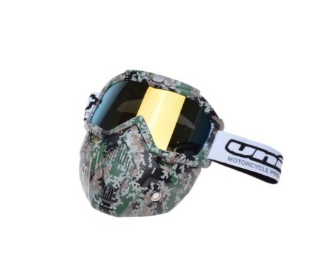 ECHIPAMENTE - Ochelari motocross/atv/enduro Unit, model masca army, culoare rama army, lentila oglinda