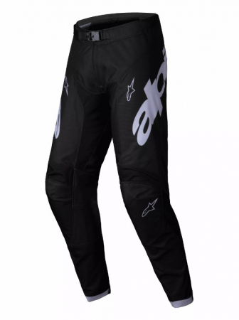 Pantaloni - Pantaloni atv/cross Alpinestars Racer Graphite, culoare negru/alb, marime 28