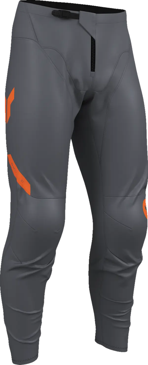 Echipament Cross & ATV - Pantaloni ATV/Cross Thor, culoare gri/portocaliu, marime 42