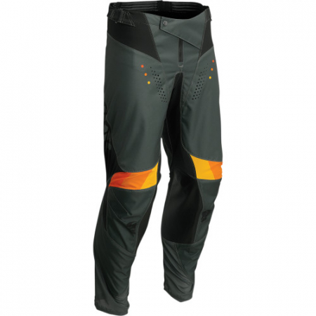 Pantaloni - Pantaloni atv/cross Thor Pulse React, culoare army/negru, marime 36